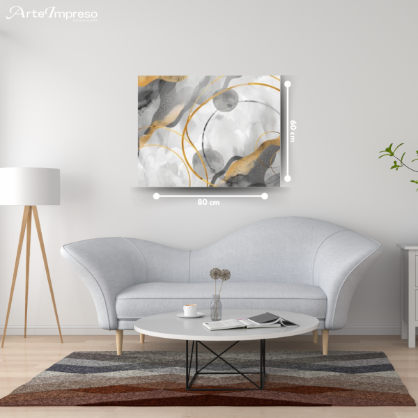 Aura circulos blanco dorado