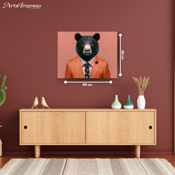Traje cabeza de oso